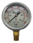 Manômetro Hidráulico Rosca 1/4 La 63a-250