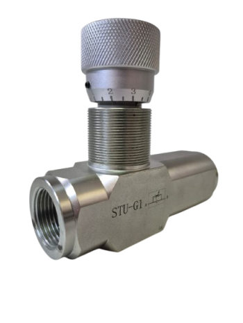 Válvula hidráulica reguladora de fluxo 1" - STU-08 E STU-G1